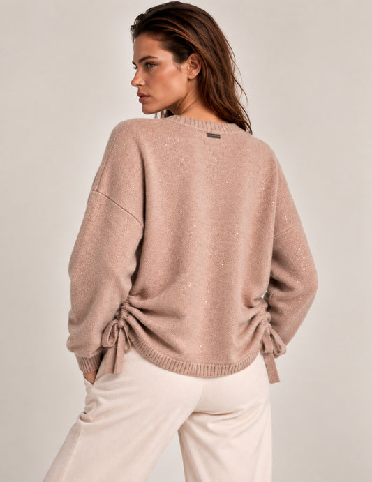 MAGLIA GIROCOLLO CON MICRO-PAILLETTES - back - 002