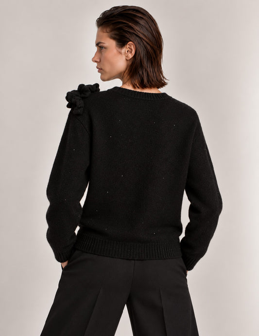MAGLIA GIROCOLLO CON MICRO-PAILLETTES - back - 002