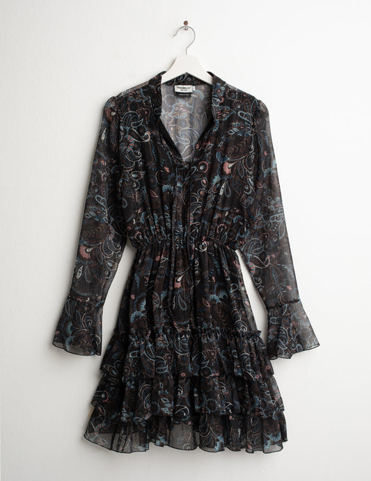 ABITO COLLO COREANA CON GONNA A BALZE donna cachemire fw26w12as cc-a0966