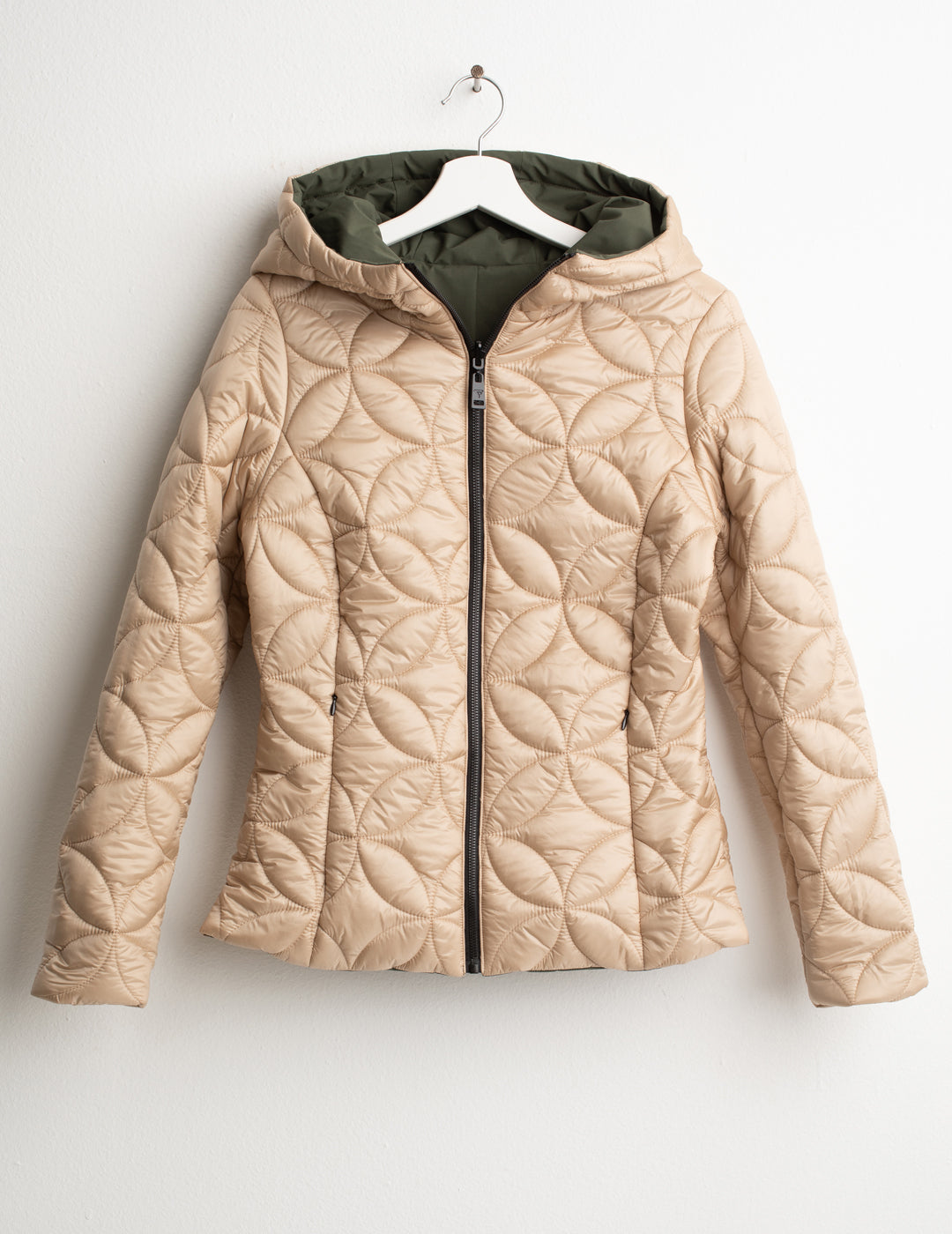 PIUMINO REVERSIBILE CON CAPPUCCIO donna army fw26w12ku cc-a0804 CAPOSPALLA UNITO WOMAN