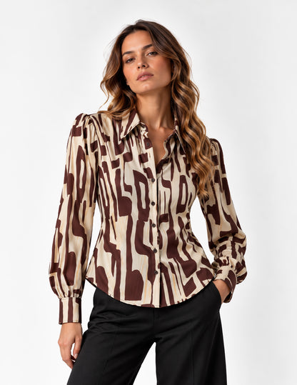 CAMICIA M/L STAMPATA WOMAN
