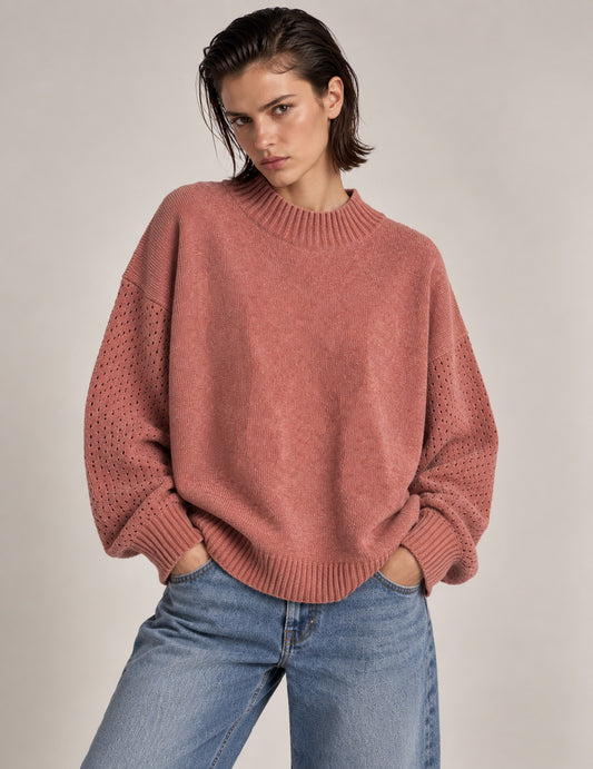 MAGLIA LUPETTO IN CINIGLIA donna pink fw26w20md cc-a0406