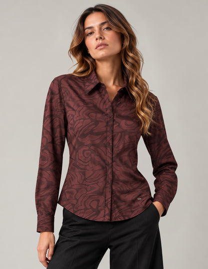 CAMICIA M/L STAMPATA WOMAN