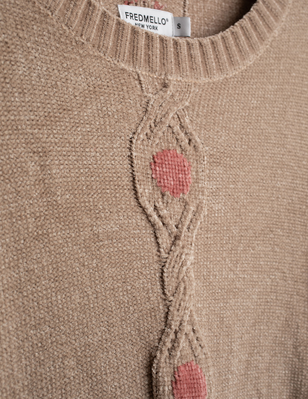 MAGLIA GIROCOLLO IN CINIGLIA CON LAVORAZIONE A TRECCE donna beige fw26w21mg cc-a0101 MAGLIA M/L G/C UNITO WOMAN