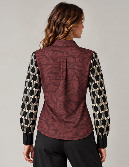 CAMICIA M/L STAMPATA WOMAN