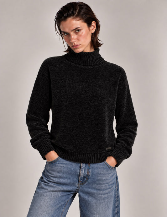 MAGLIA DOLCEVITA IN CINIGLIA donna black fw26w22md cc-a0951