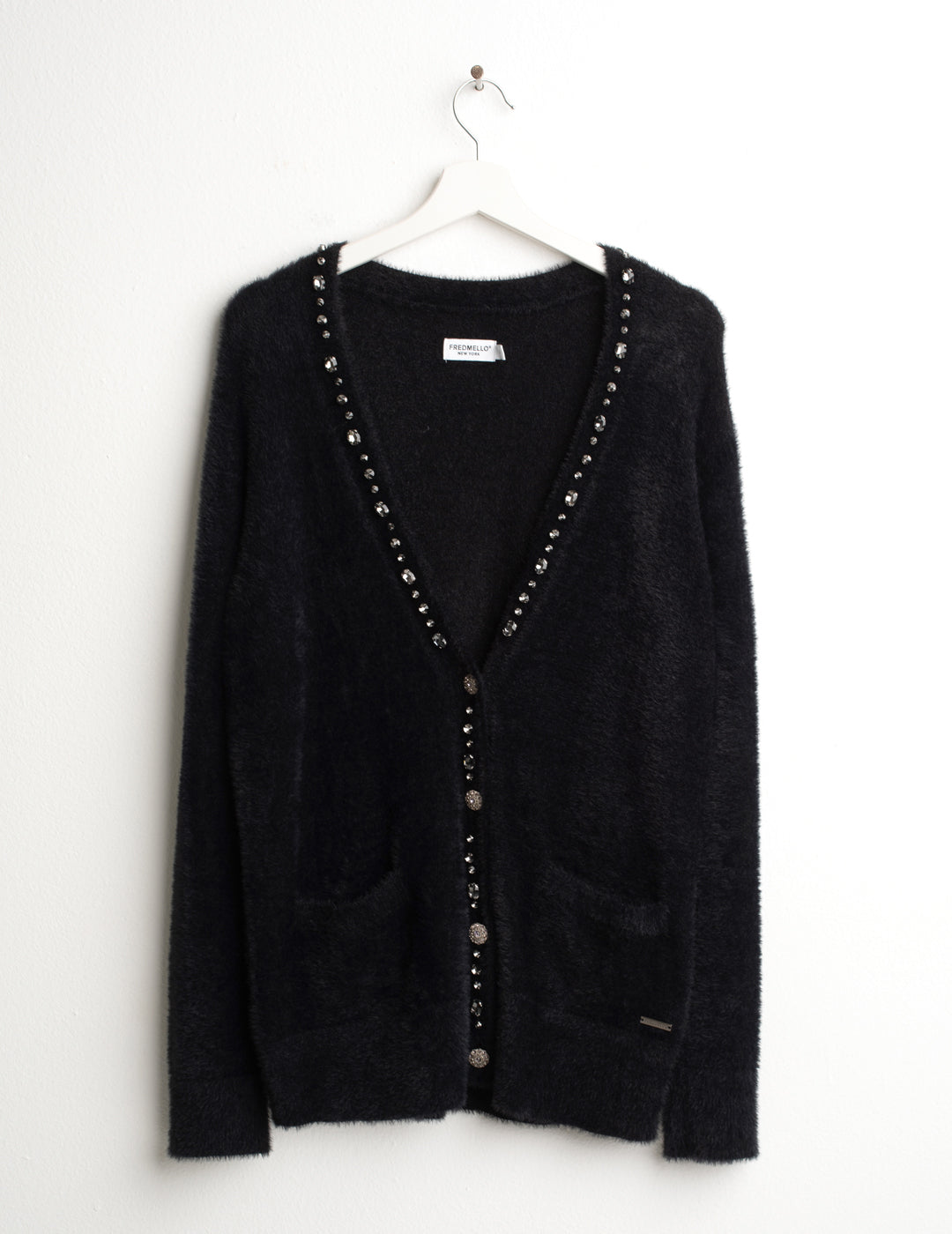 CARDIGAN CON BOTTONI GIOIELLO donna black fw26w65mk cc-a0951 MAGLIA M/L CARDIGAN UNITO WOMAN