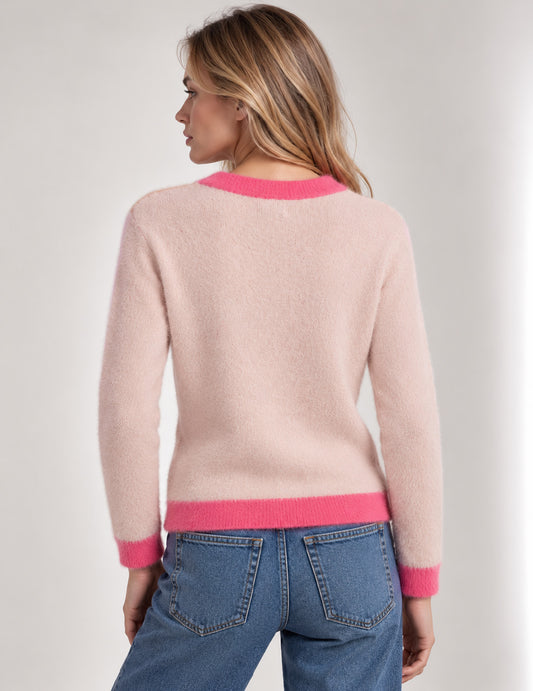 MAGLIA GIROCOLLO MIMETICA IN FUR YARN - back - 002