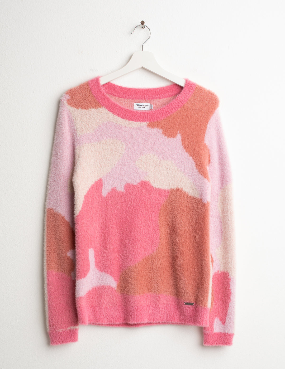 MAGLIA GIROCOLLO MIMETICA IN FUR YARN donna pink fw26w70mg cc-a0406 MAGLIA M/L G/C UNITO WOMAN